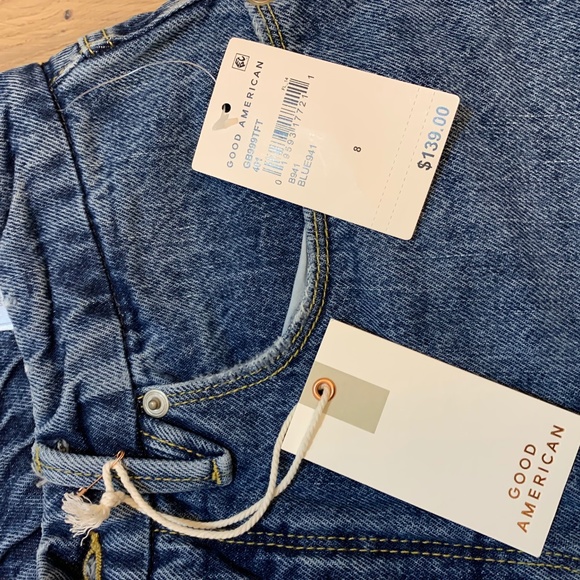 GOOD AMERICAN GOOD BOY JEANS - NEVER WORN! - Picture 3 of 4